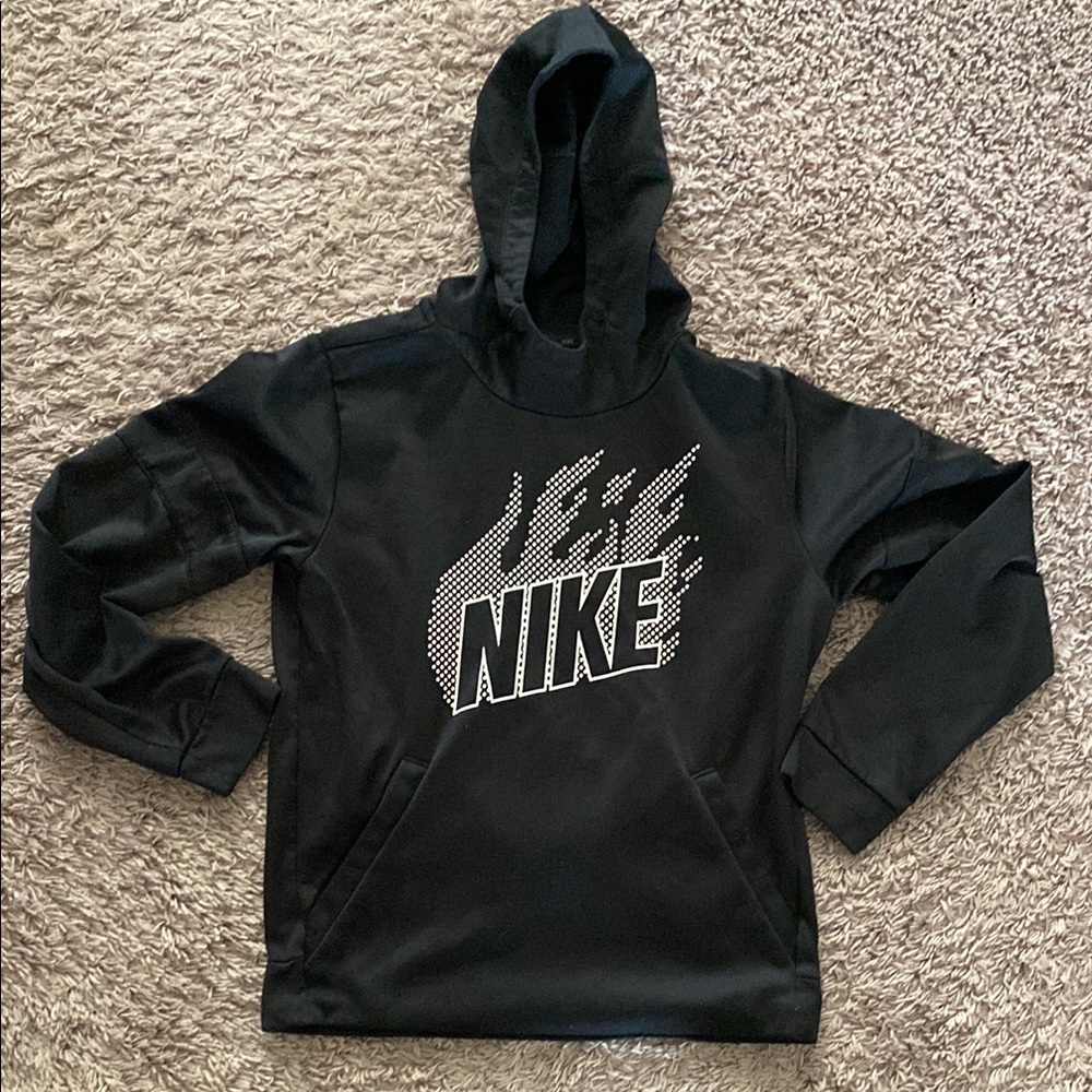 Nike Black Hoodie with White Logo